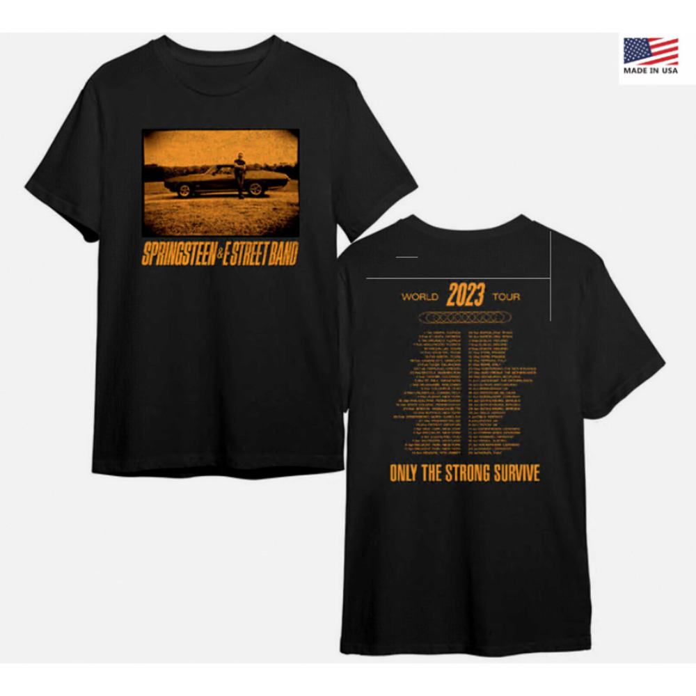 Bruce Springsteen And E Street Band End Of The Road World 2 Sided T Shirt